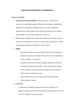 Conflict of Laws Notes