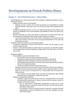 Politics - Comparative Politics - Semi-Presidentialism Notes
