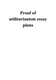 Moral Philosophy: 8 Essay Plans on Mill's Proof of Utilitarianism Notes